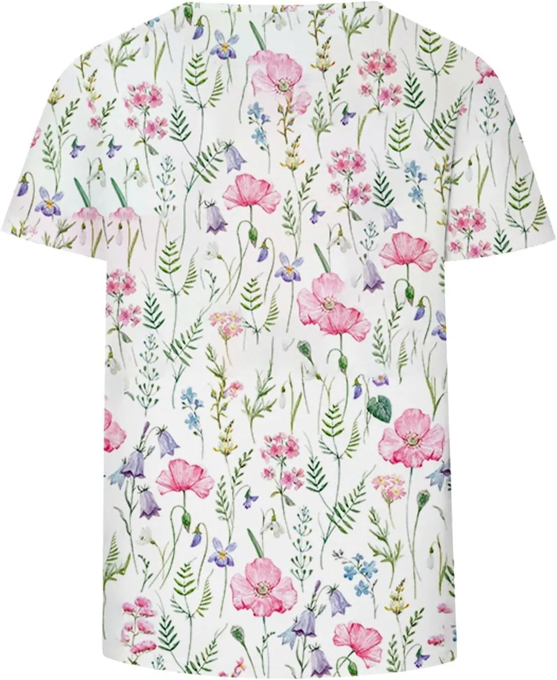 ChicCrate Womens Dressy Tops 2025 Summer Fashion Casual Short Sleeve Round Neck Boho T Shirts Beach Vacation Clothes