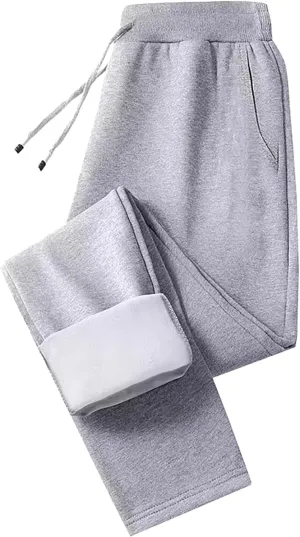 Fleece Lined Sweatpants Women Joggers for Women Casual Pants High Waisted Thermal Winter Warm Pants for Straight