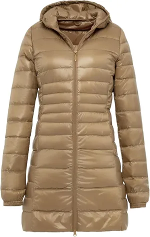 Long Puffer Coat Women Winter Packable Down Jacket Hooded Plus Size Ultralight Long Down Coats Warm Parka Maxi Outwear