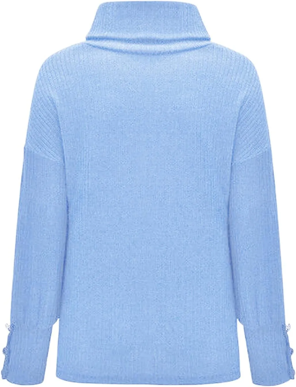 Turtleneck Pullover Tops Ladies Loose Large Size Thick Knitted Sweater Bottom Shirt Womens' Turtleneck Long Sleeve