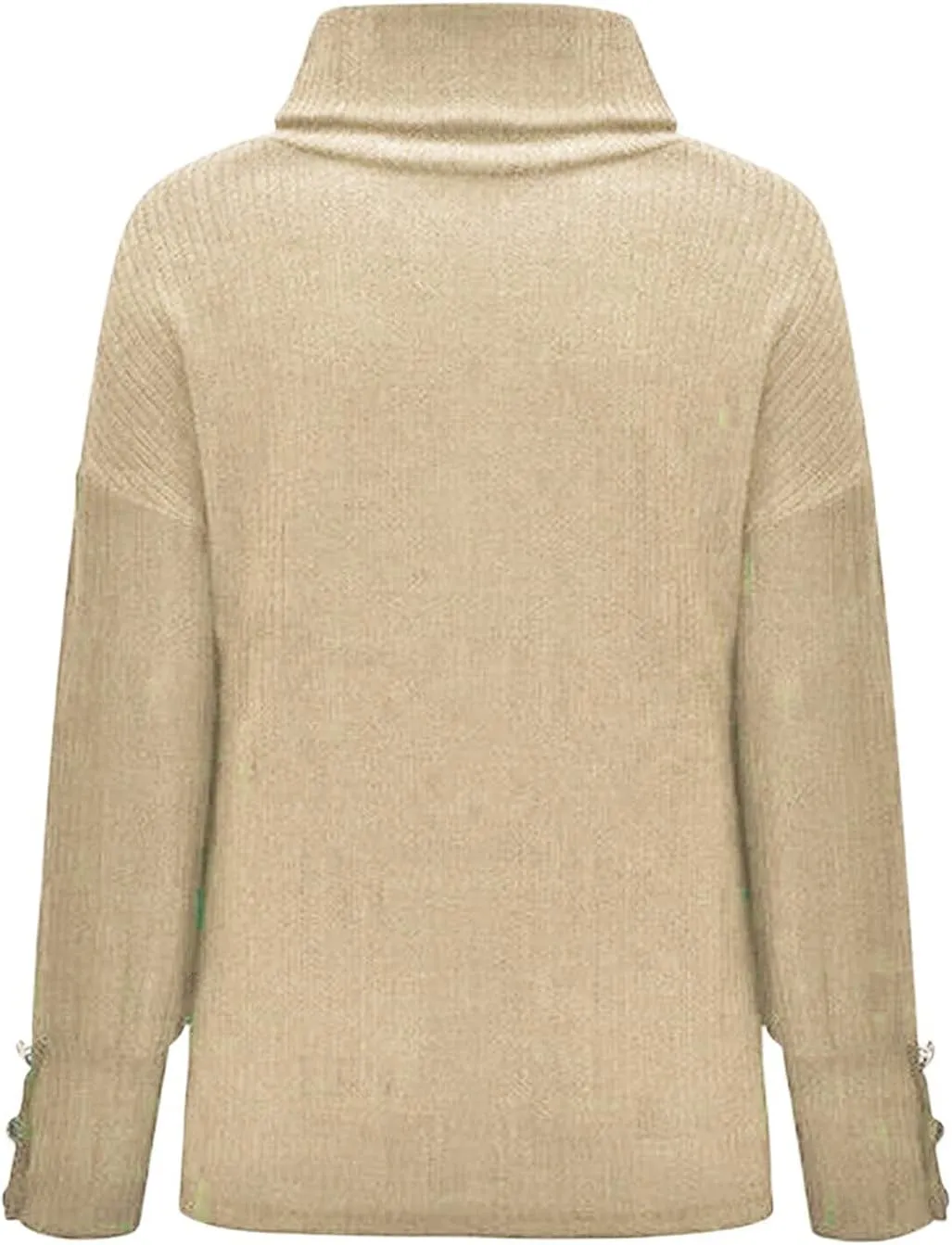 Turtleneck Pullover Tops Ladies Loose Large Size Thick Knitted Sweater Bottom Shirt Womens' Turtleneck Long Sleeve