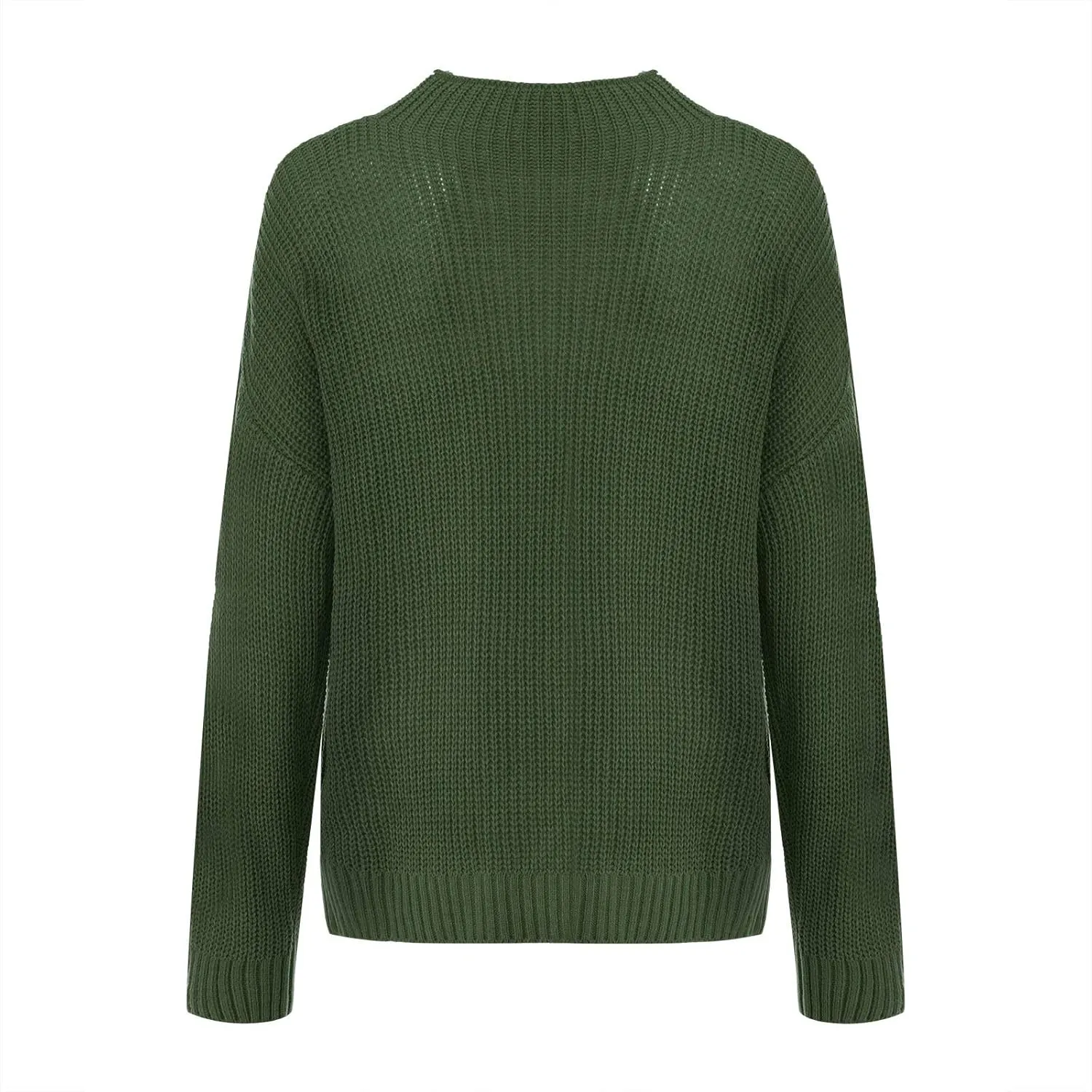 Womens Turtleneck Sweaters Cable Knit Tops Sweater Long Sleeve Pullover Sweaters 2022 Casual Dressy Winter Jumper