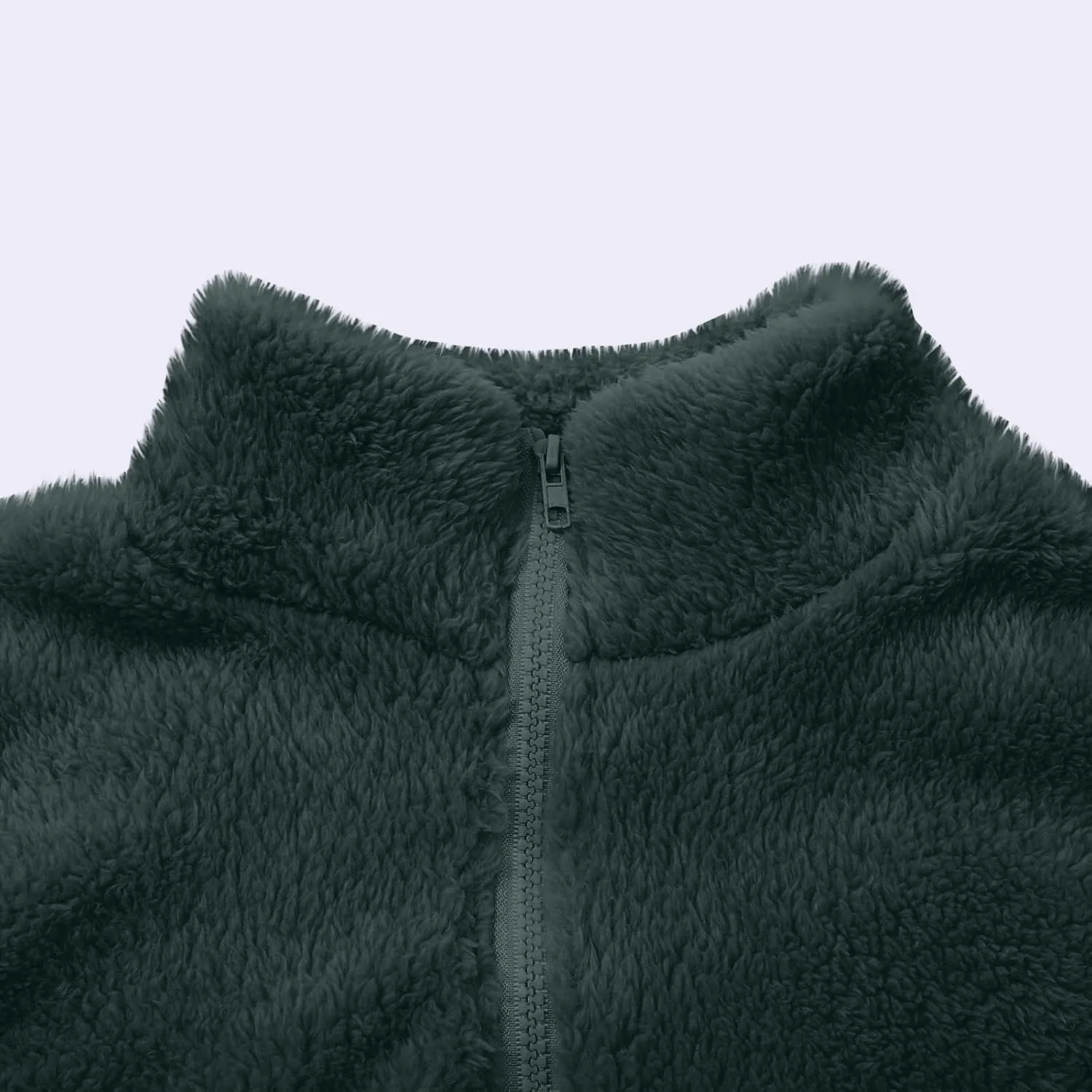 Women's Winter Fleece Sweatshirt Jacket Full Zip Sherpa Fur Hooded Jacket Lightweight Shaggy Teddy Coat Outerwear